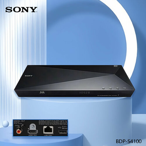 Sony BDP-S4100 Full HD Blu-ray Home Video Drive Портативный диск DVD-плеер машина