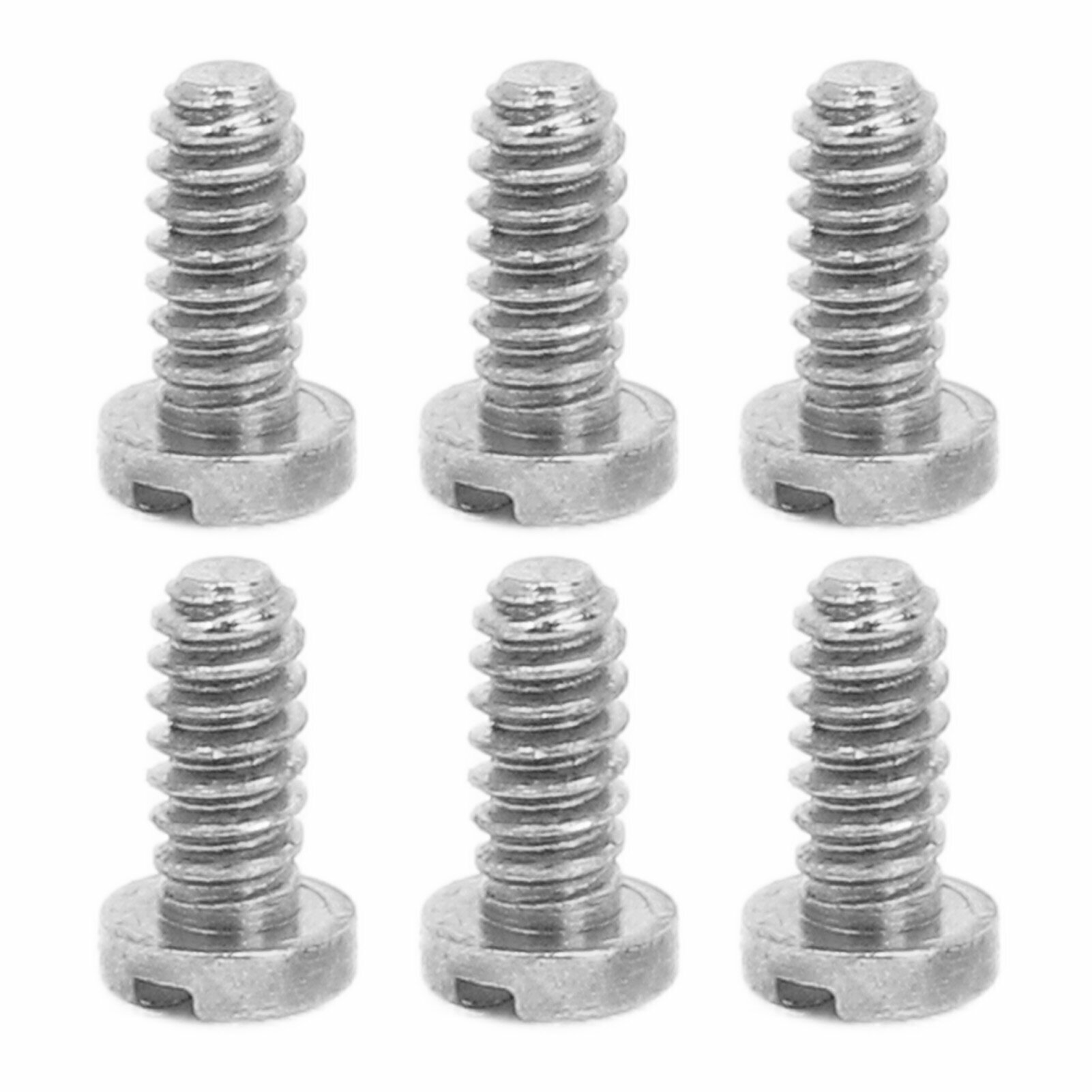 6 шт винт задней крышки часов механический корпус часов винт с прорезью запасные аксессуары запасные части серебро