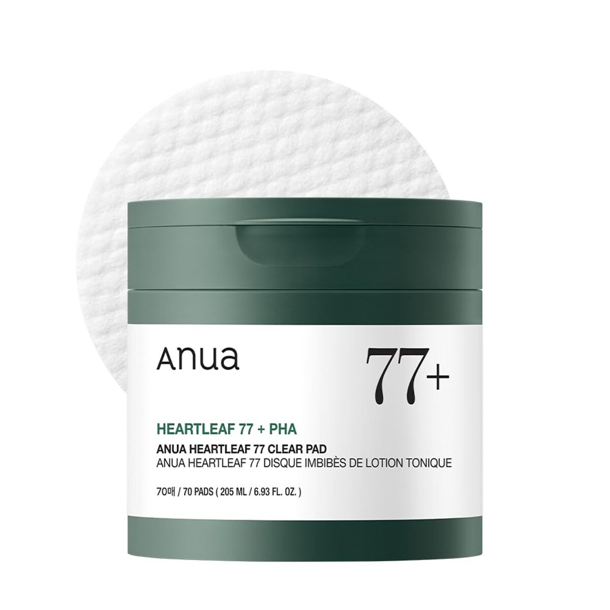 【FEELLAB】ANUA Heartleaf 77 Тонизирующие подушечки – для "стеклянной кожи", 70 шт