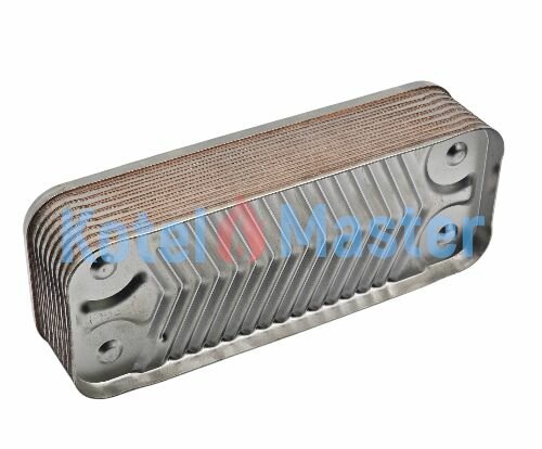 Теплообменник ГВС HR 16 пластин 192х148мм для Protherm, Beretta, Viessmann, Fondital, Ferroli, Electrolux