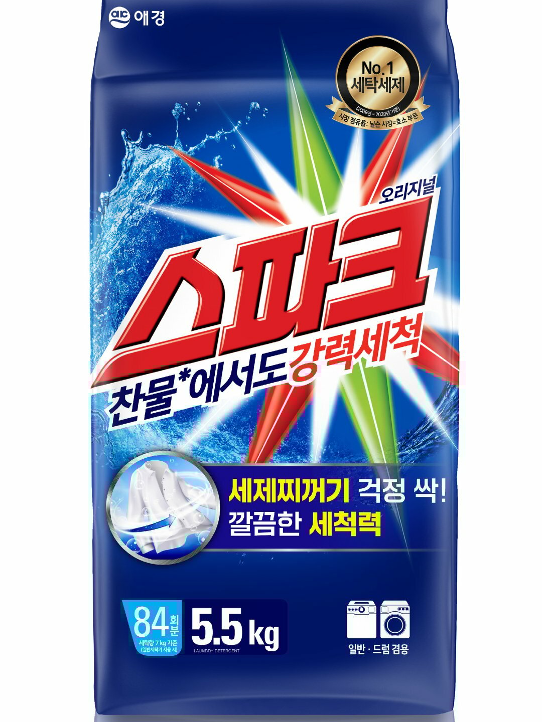 Стиральный порошок Spark, 5.5 кг, Корея, в мягкой упаковке (refill pouch)