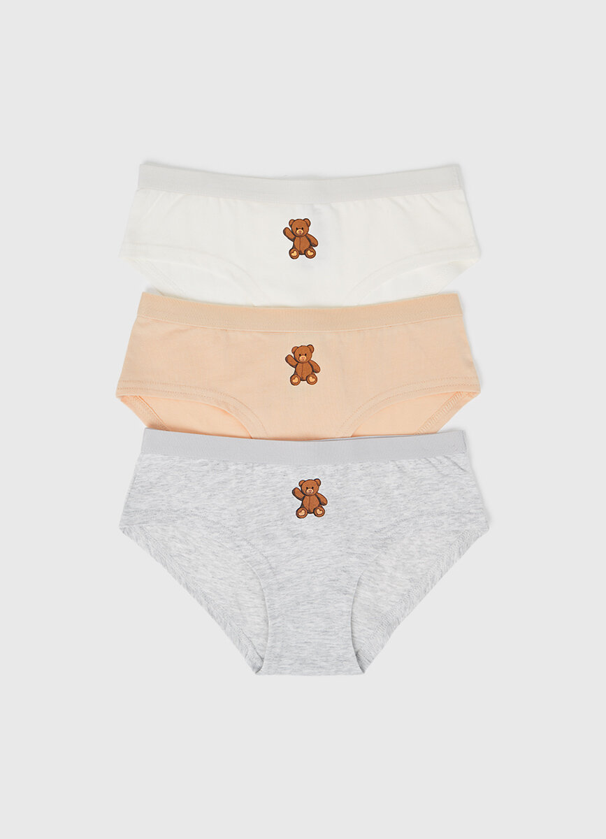 Трусы O'STIN 3 шт. размер 134-140 кремовый