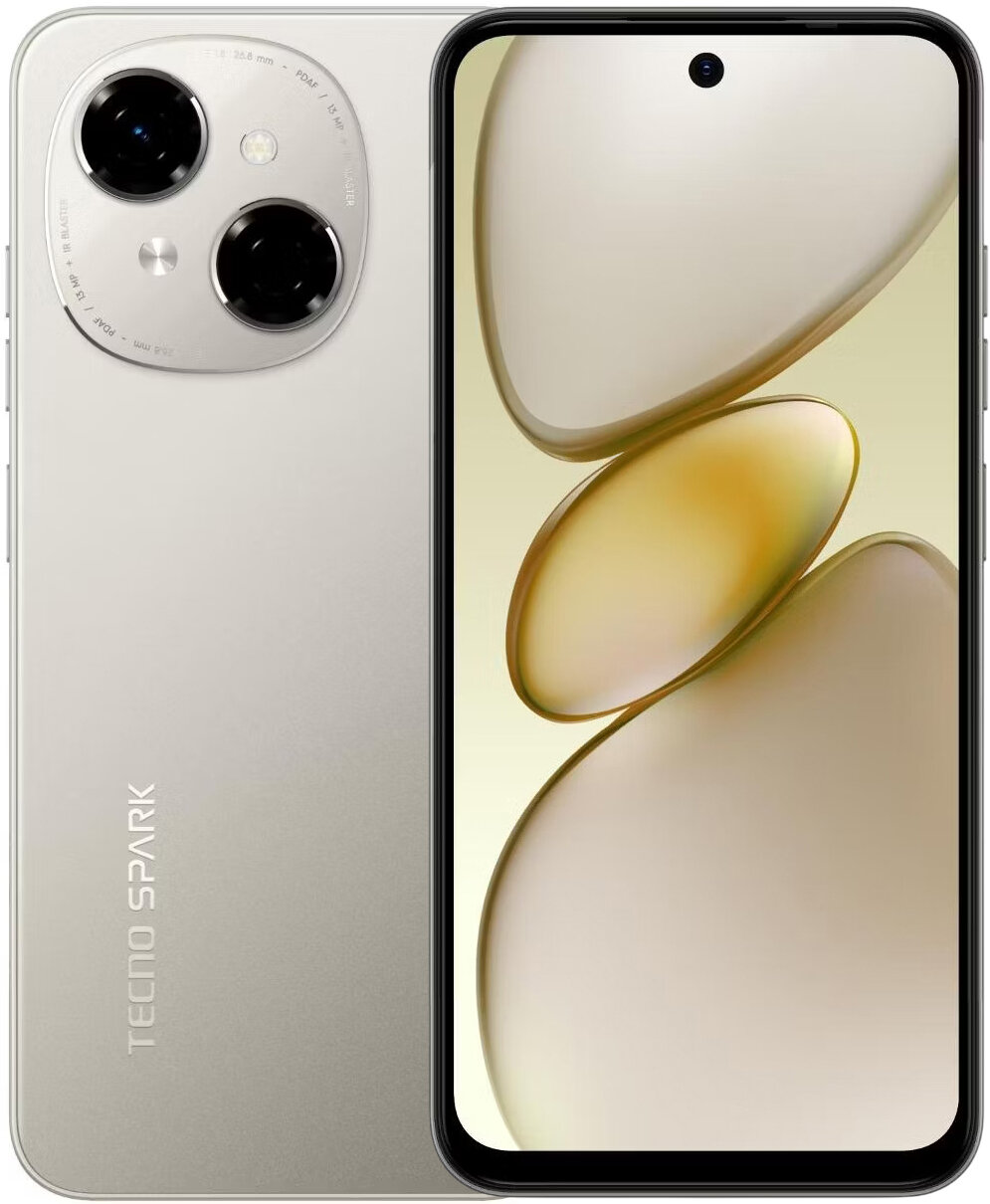 Смартфон Tecno Spark Go 1 Global, 4 ГБ, 128 Гб, Dual SIM, золотой