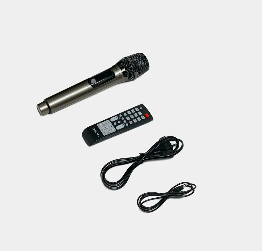 Портативная акустика DENN DPS555, Bluetooth, FM-тюнер, ручка, встроенный микрофон — фото 1