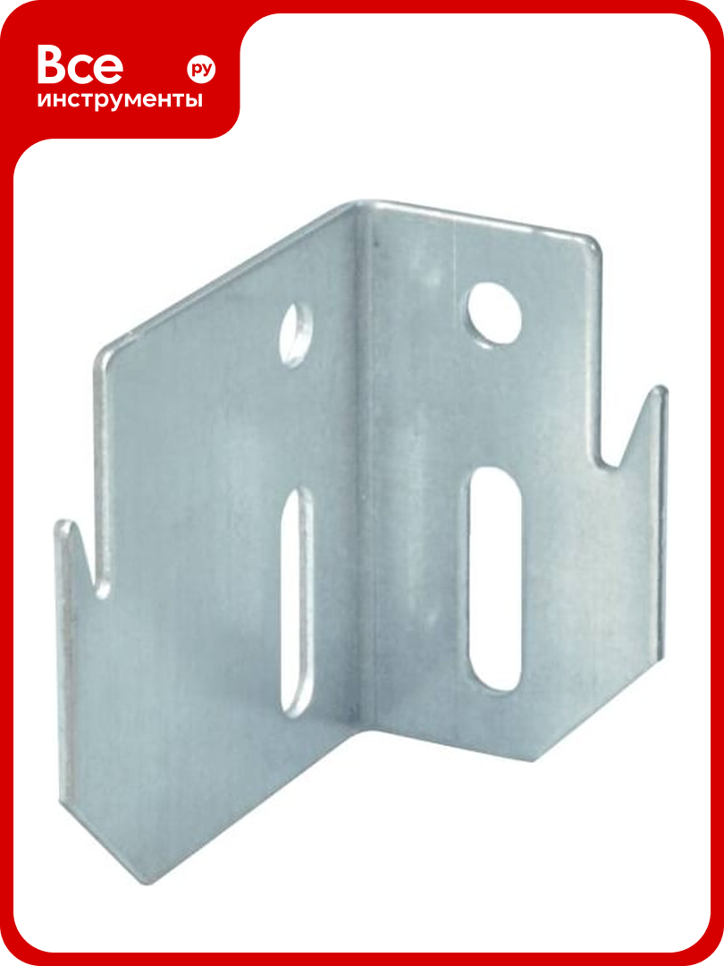 Кронштейн настенного панельного радиатора Heaton угловой L=64/38мм креп/скоба К9.1 117-7082