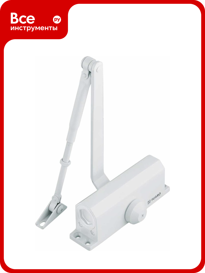 Дверной доводчик Fuaro DC-205 WH до 120 кг белый 30581