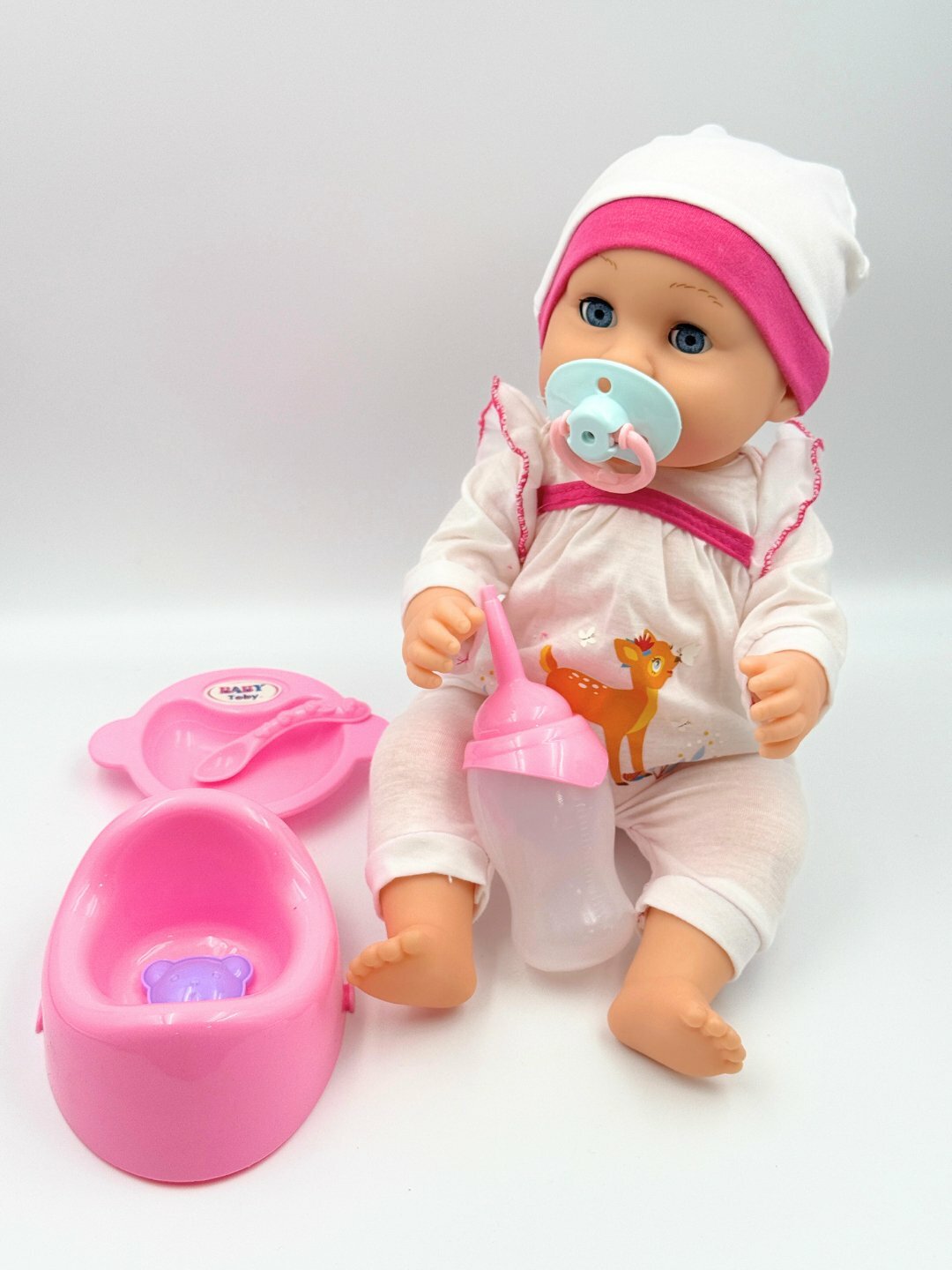 Интерактивная говорящая кукла, пьет, для девочек, высота 30 см