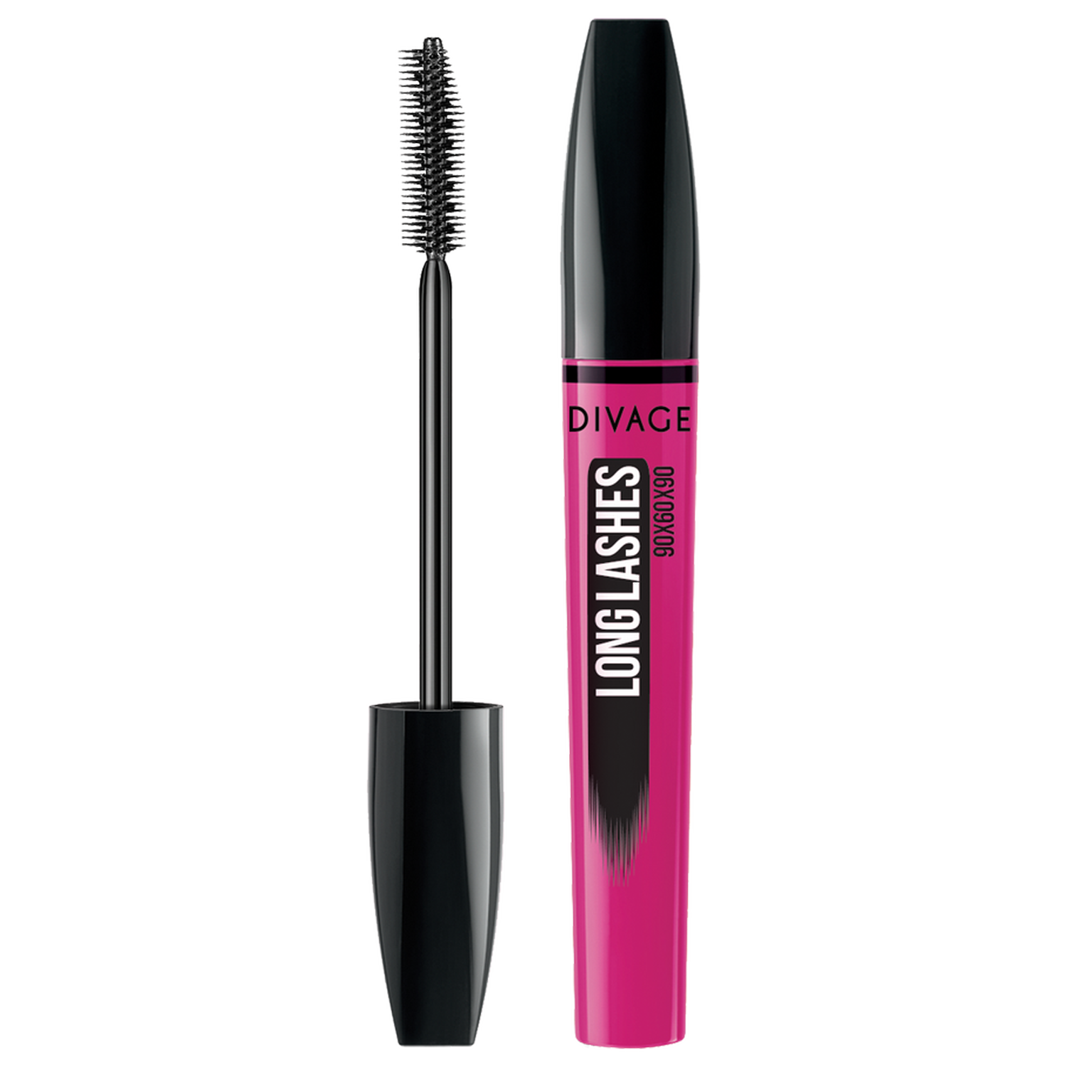 DIVAGE 90x60x90 Long Lashes Тушь удлиняющая черная 10мл