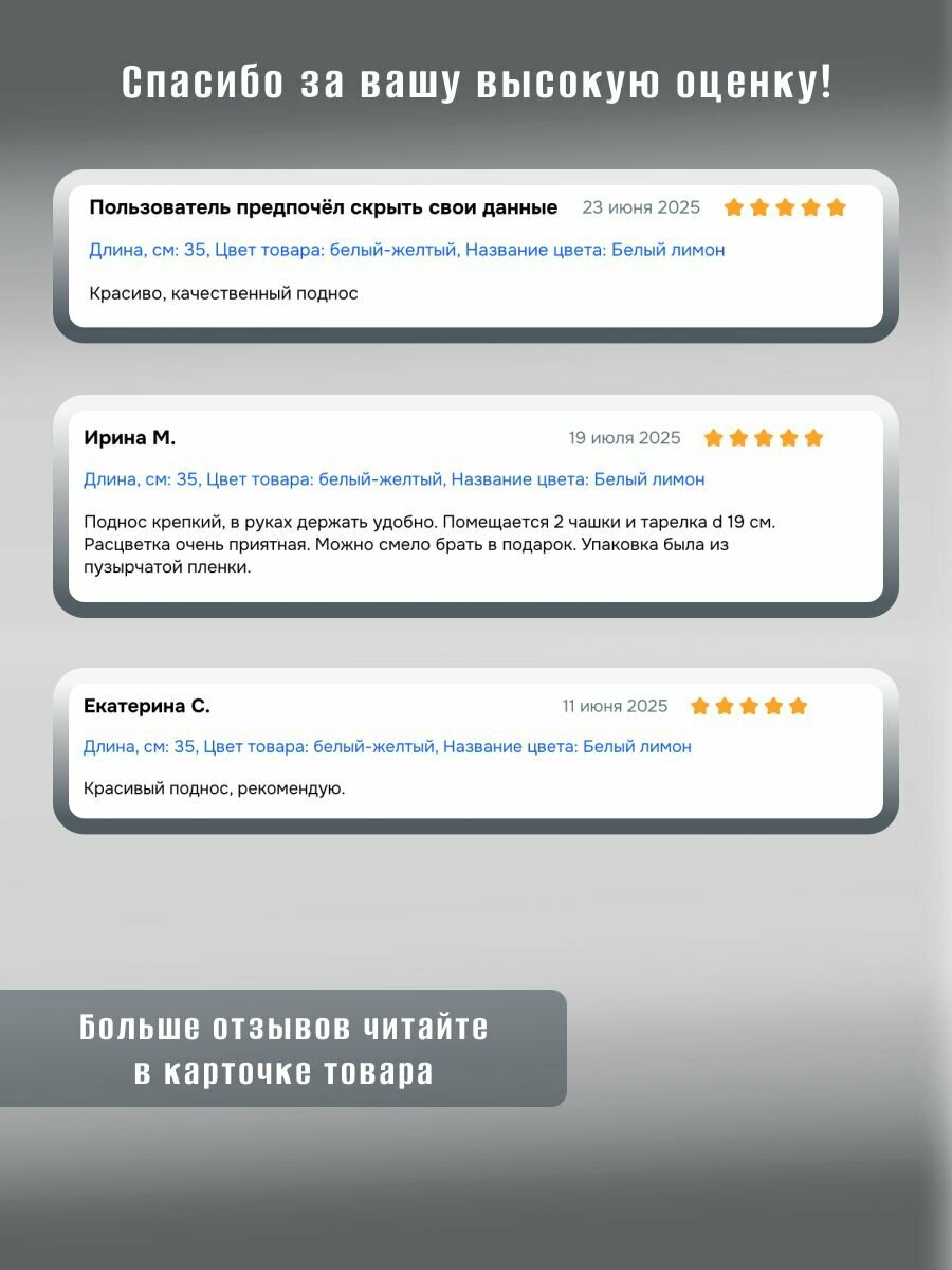 Поднос MADAME COCO Monde Round Tray, металлический, 35x35х2см — фото 1