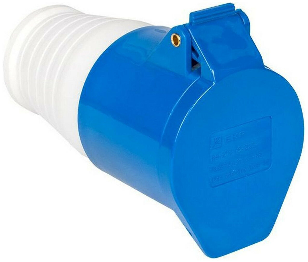 Розетка EKF PROxima PS-213-16-220 синяя откидная крышка IP44 1 шт
