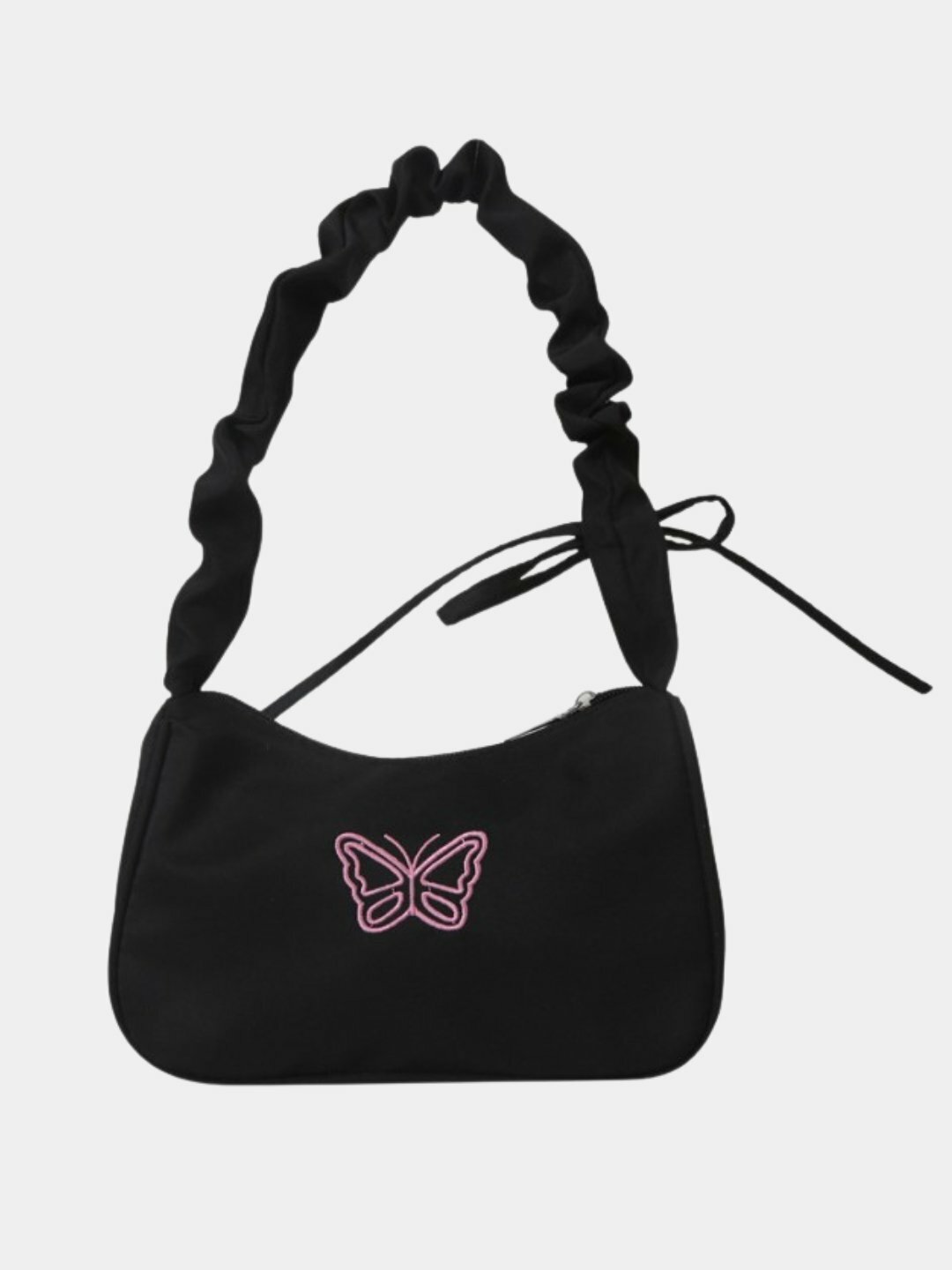 Сумка  Butterfly Baguette Bag, фактура гладкая, черный