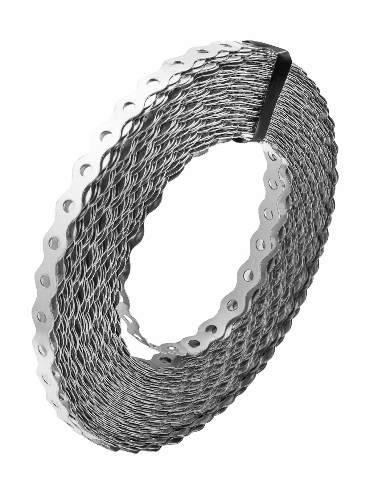 Лента перфорированная вентиляционная Сибртех волна 0 55 мм LP VLN 1 2 см х 25 м цинк 46552