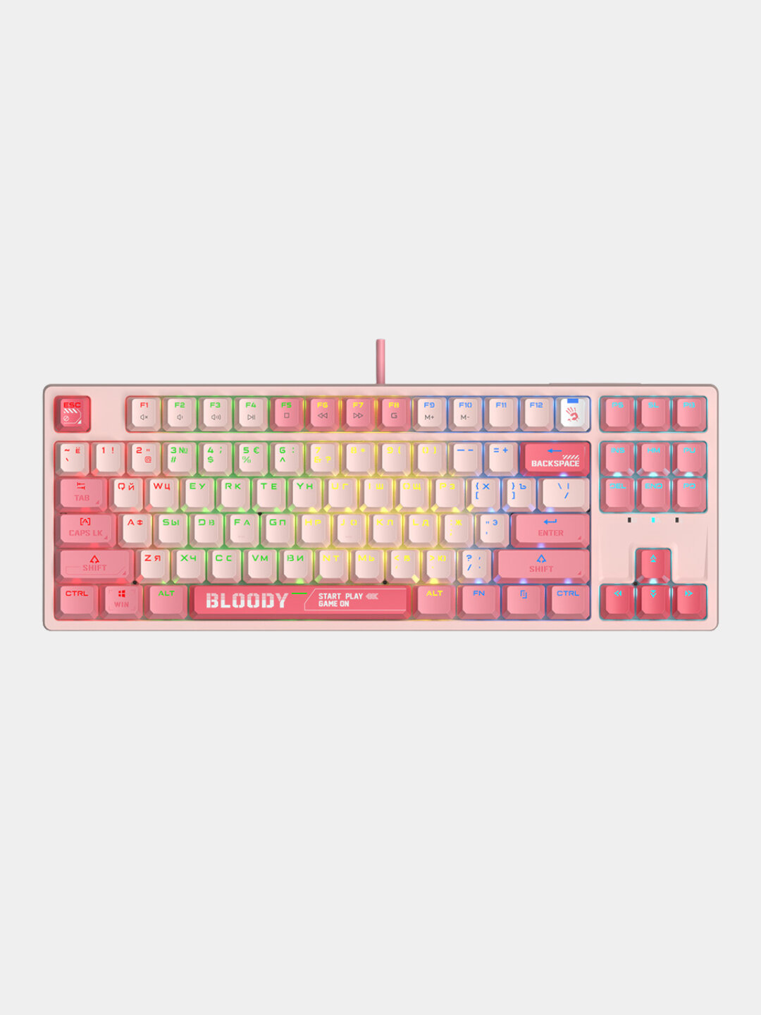 Игровая клавиатура S87 – RGB-подсветка, механические переключатели, компактный дизайн