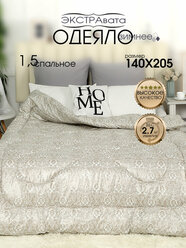 Одеяло Багира "Вата Экстра", 1,5-спальное, стеганое, 140 см x 205 см