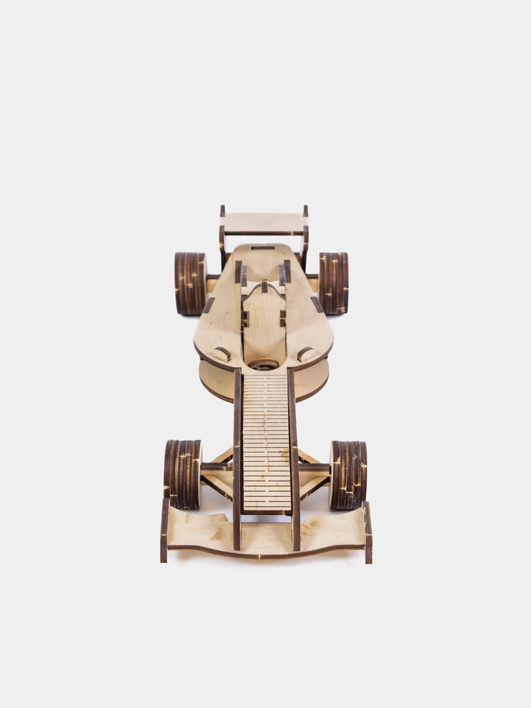 Конструктор "Гоночный болид Формула-1" из фанеры. сборка клеем