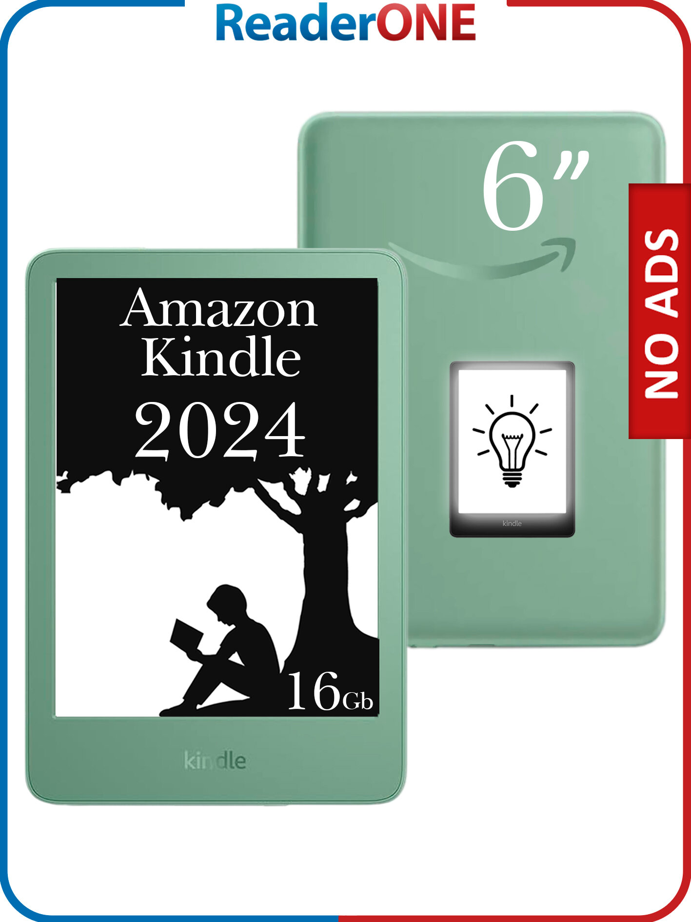 Электронная книга Amazon Kindle 11, 6 дюймов, 2024, 16 Гб, Matcha
