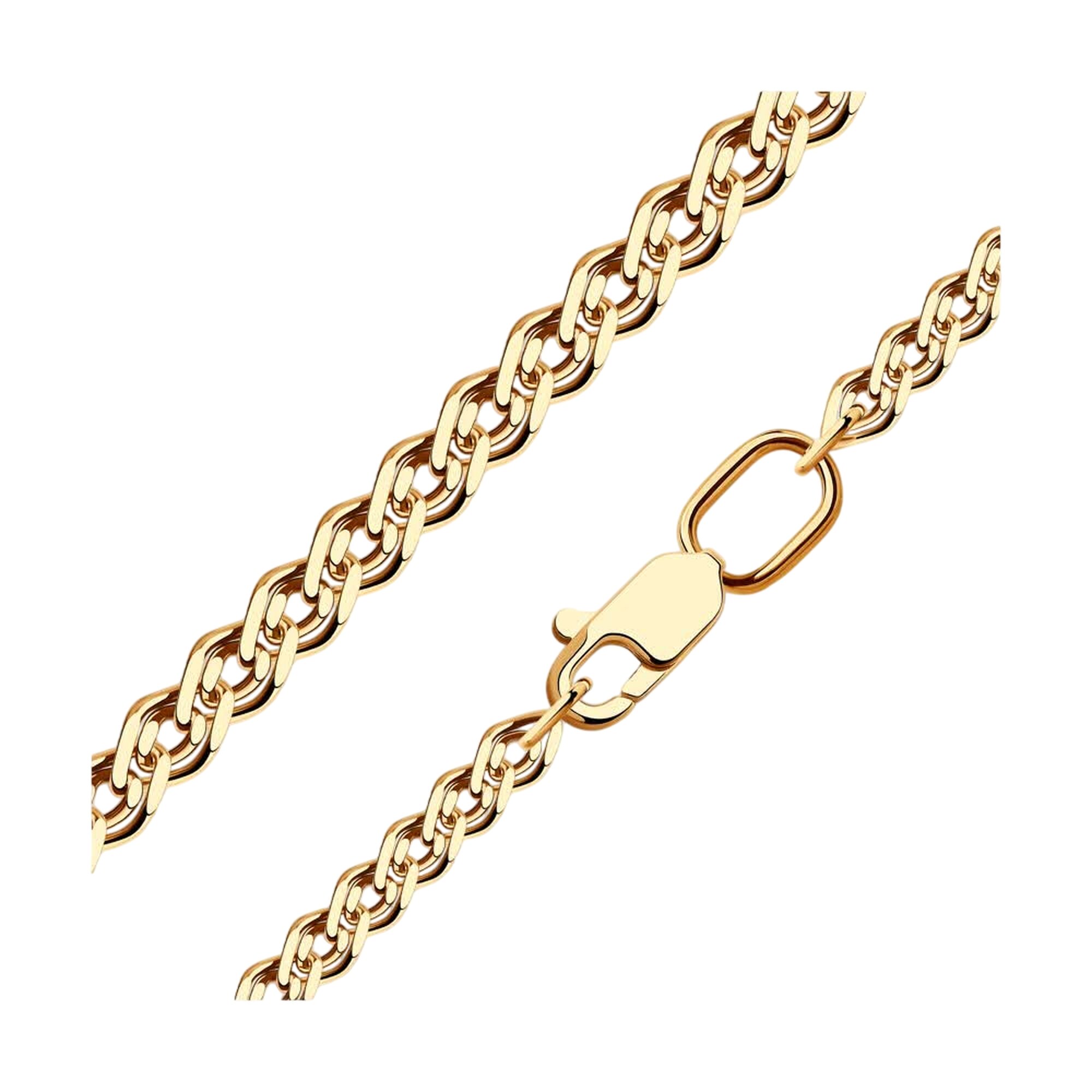 Цепь Diamant online, серебро, 925 проба, золочение