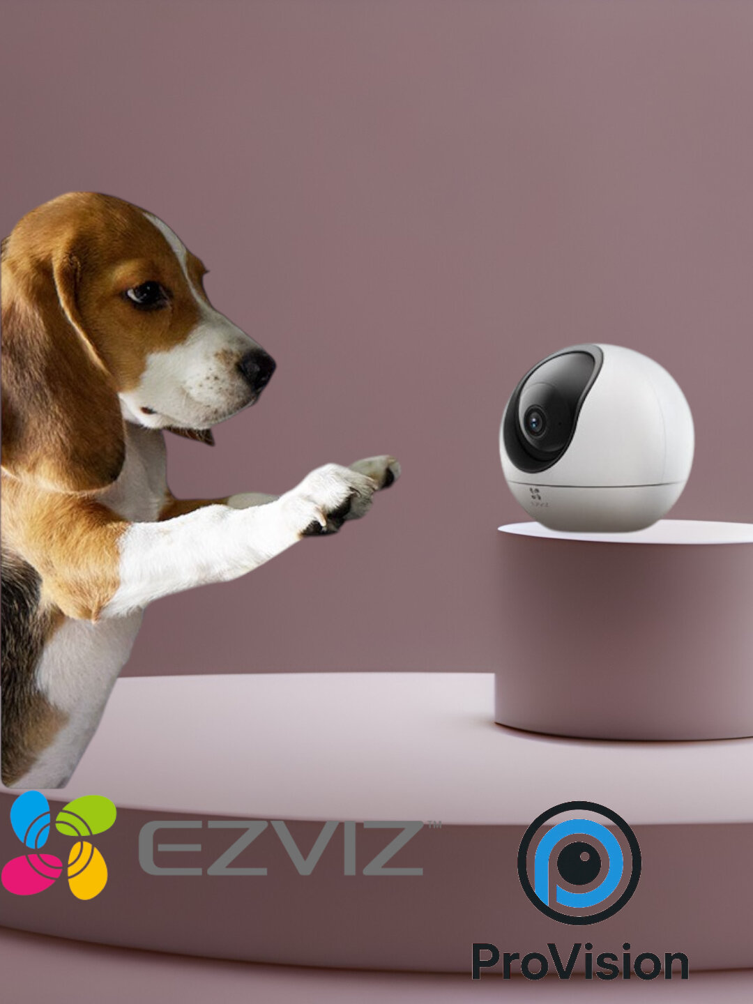 Камера видеонаблюдения Ezviz H6, 5Мп, IP-камера, внутренняя, Wi-Fi, белая