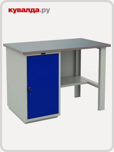 Изображение товара Верстак слесарный однотумбовый практик Profi (№600) WT160. WD1/F1.000