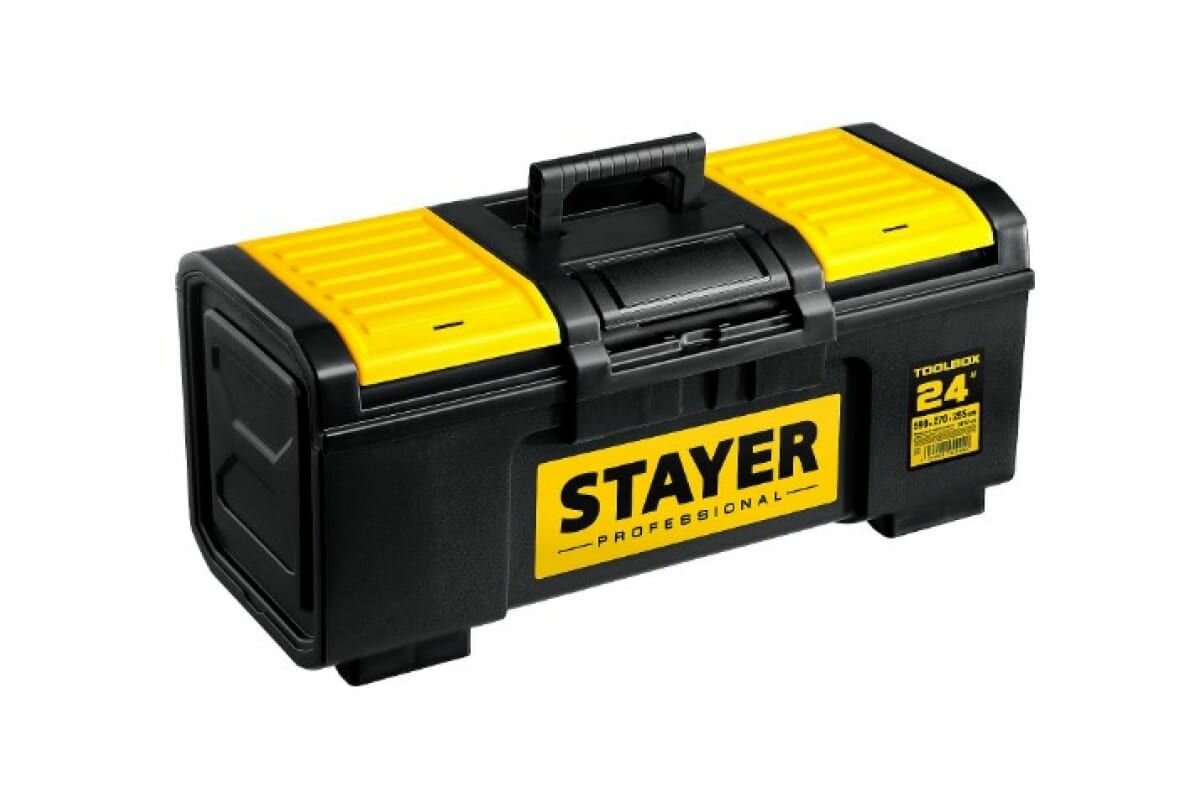STAYER TOOLBOX-24, 590 х 270 х 255, пластиковый ящик для инструментов, Professional (38167-24)