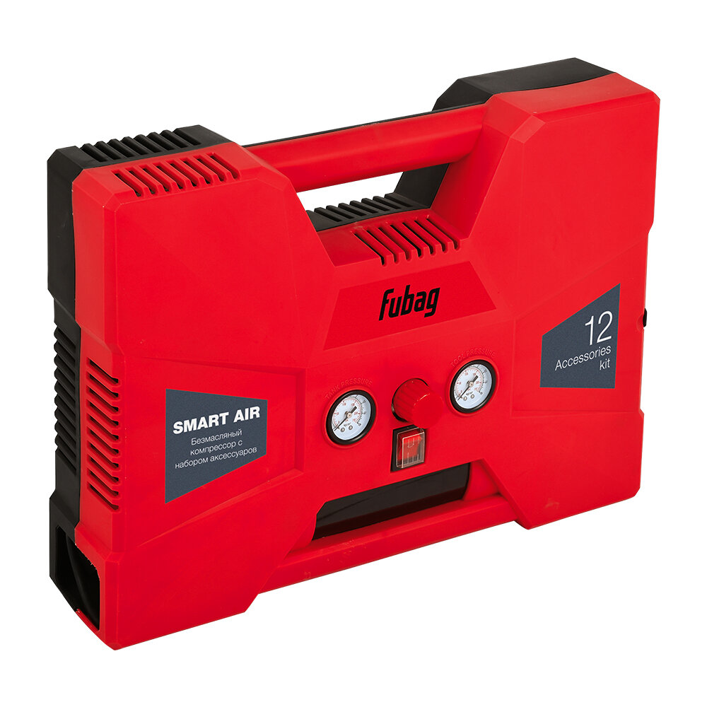 Компрессор воздушный безмасляный FUBAG Smart Air + 6 предметов 180 л/мин ресивер 2 л 8 бар 220 В