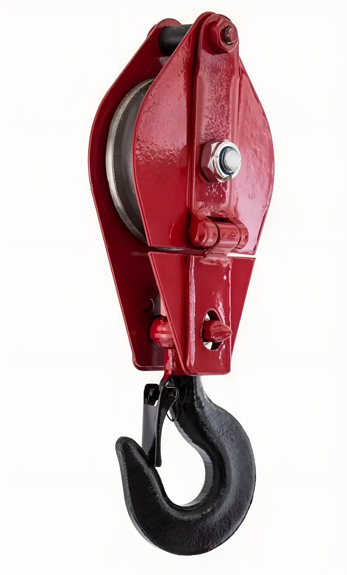 Блок монтажный с крюком 1тонна грузоподъёмный цвет красный