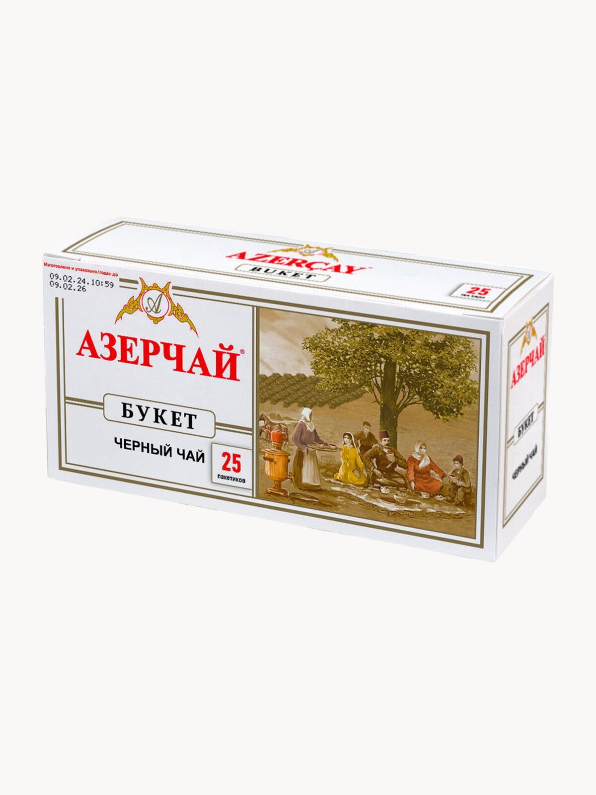 Азерчай "букет" чай черный, 25 пакет без конверта