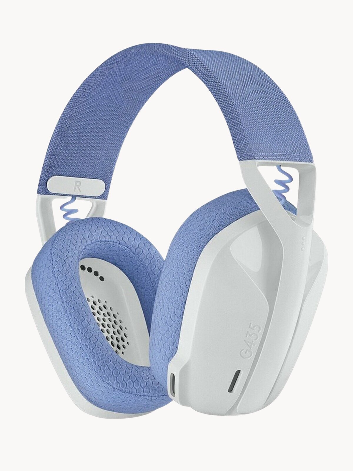 Беспроводная компьютерная гарнитура Logitech G G435, игровые наушники, с микрофоном, белый/сиреневый