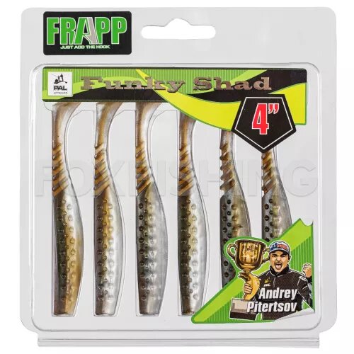 Силиконовая приманка Frapp Funky Shad 4 10,5см. 6шт. вес: 5,8гр. #27