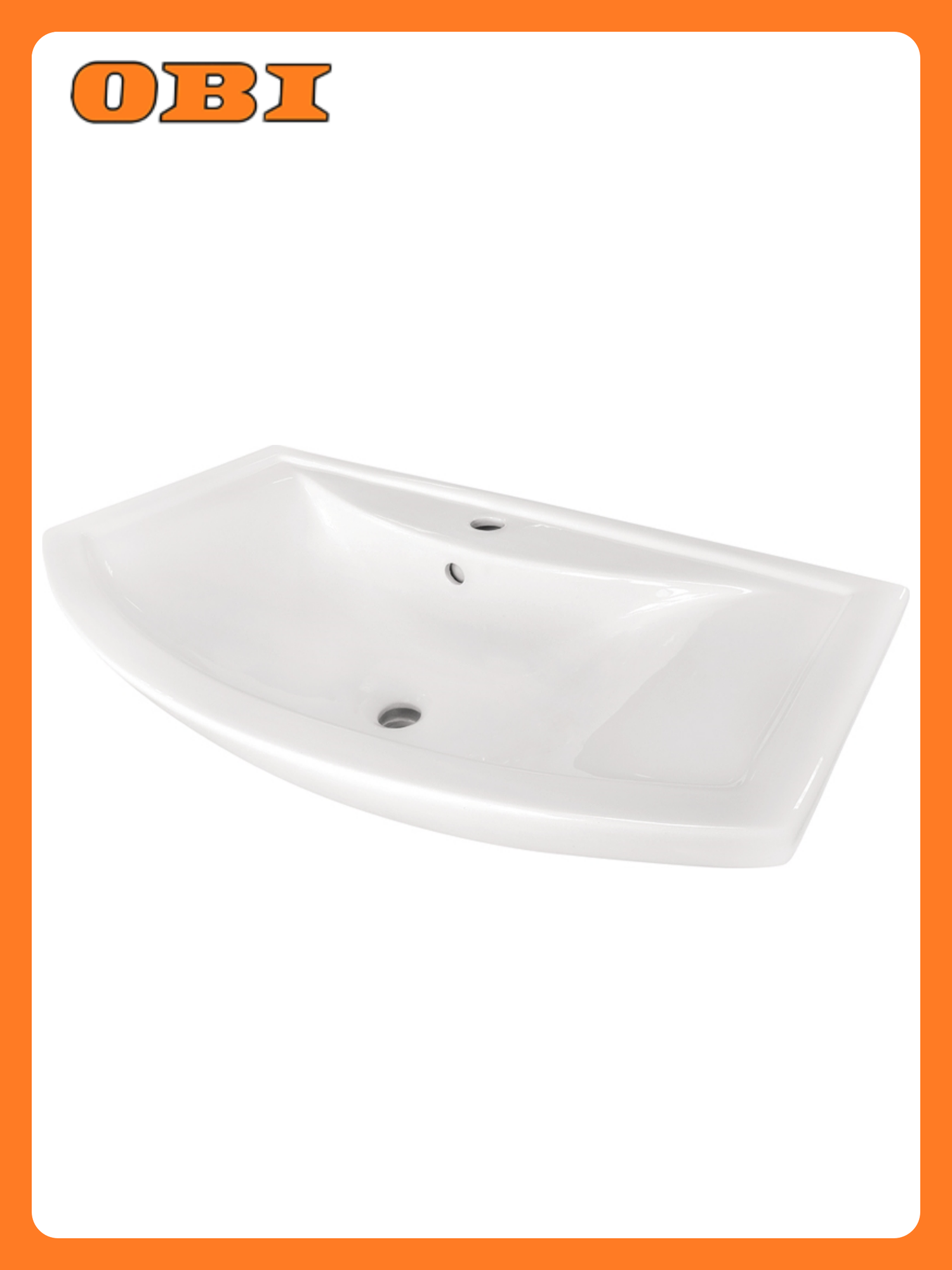 Мебельная раковина Балтика Бонн белая 80 см