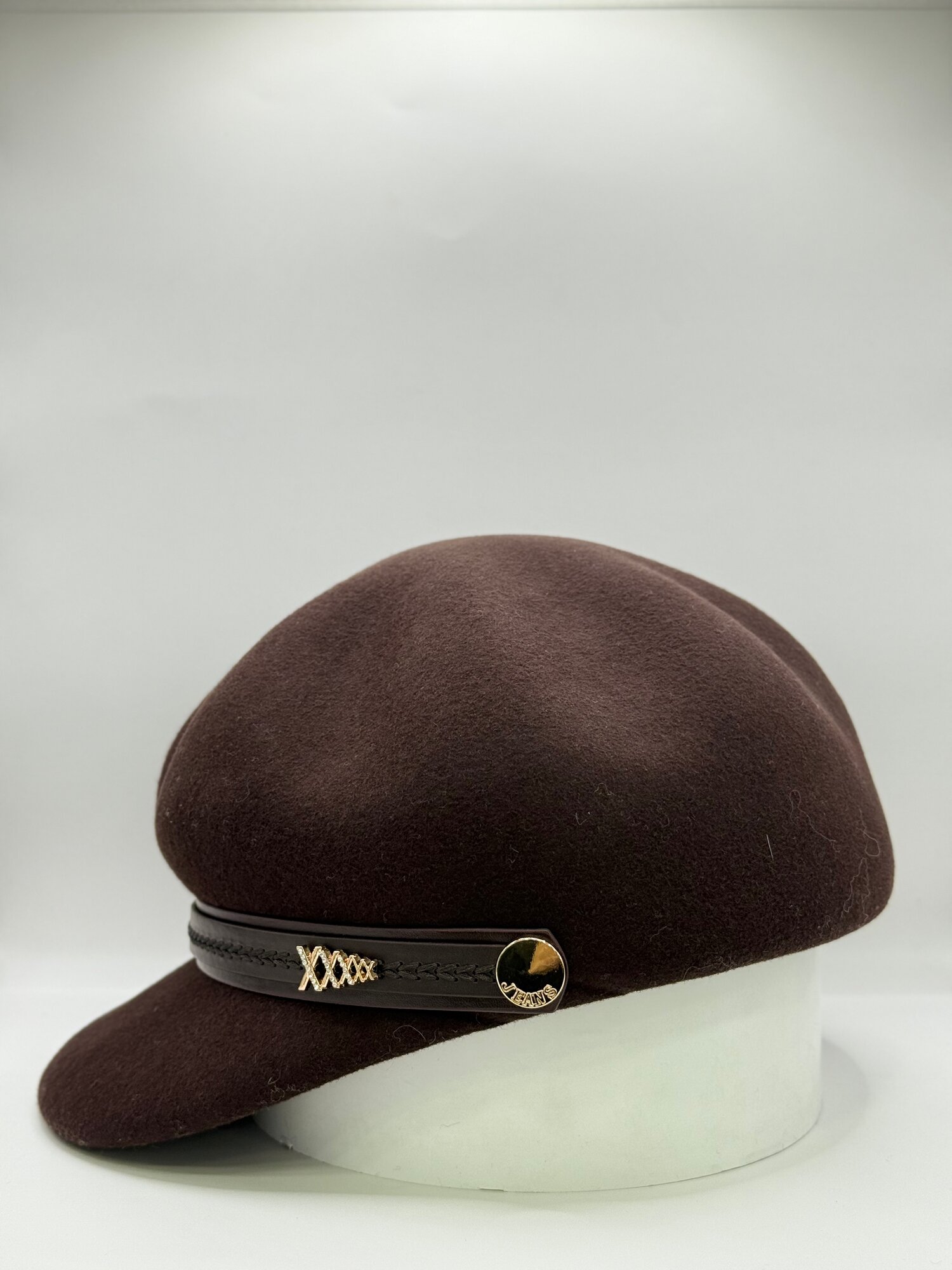 Кепка  кепка для девочек и женщин, размер 58 ( универсальный ), коричневый — фото 1