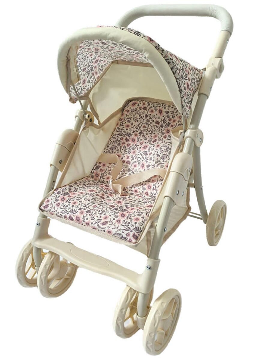 Коляска для кукол прогулочная бежевая Мильфлер — фото 1