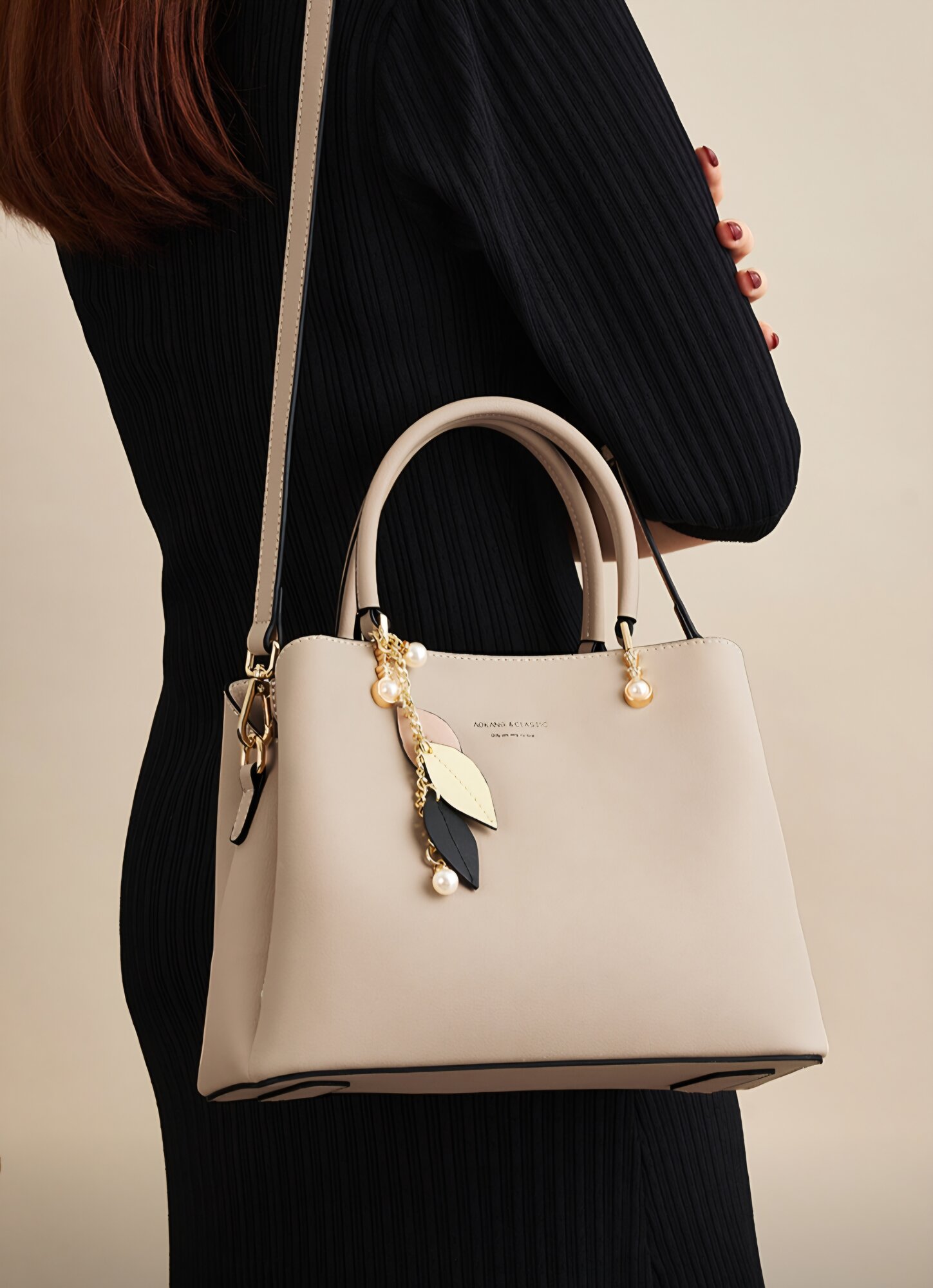 Сумка тоут из натуральной кожи, AOKANG