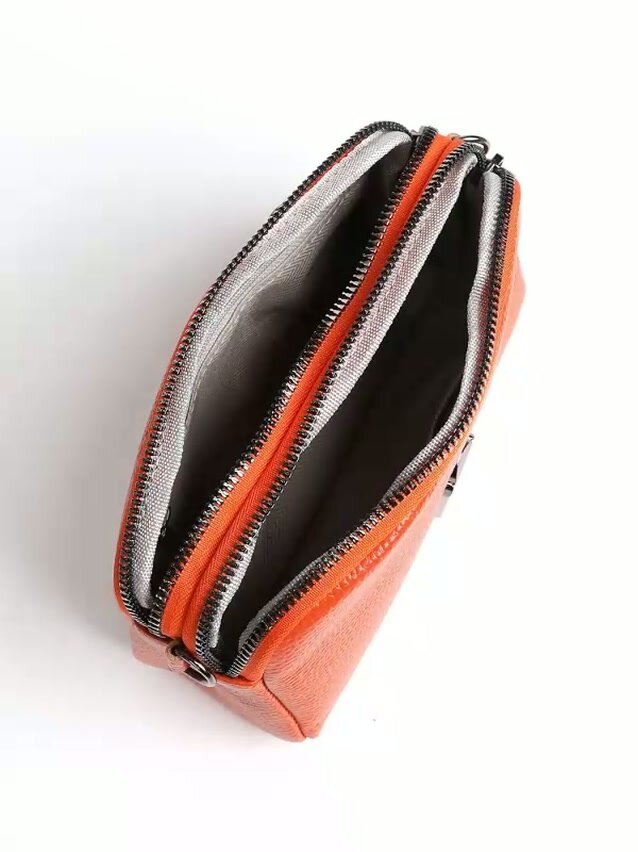 Сумка кросс-боди TERVOLINA, фактура зернистая, оранжевый — фото 1