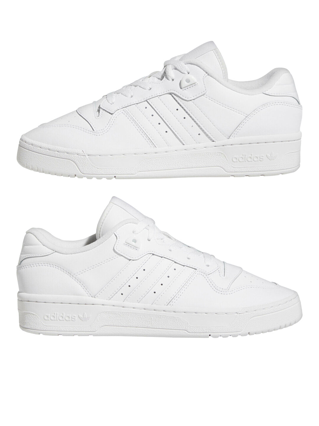 Кеды adidas Originals Rivalry Low, размер 7,5 UK, Cloud White / Cloud White / Cloud White — фото 1