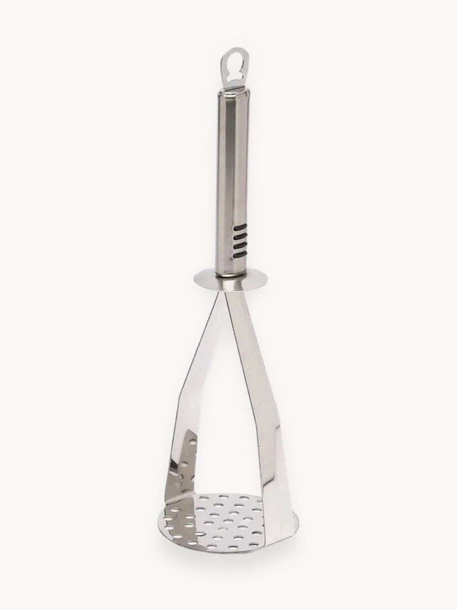 Толкушка для картофеля из нержавеющей стали, 29см, с петлей для подвешивания