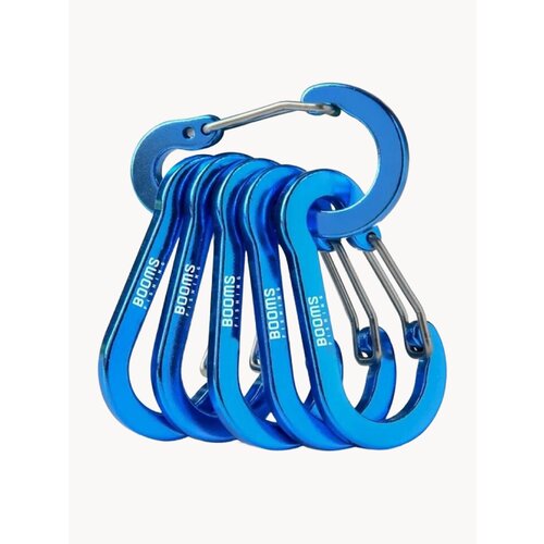 Профессиональный Карабин для охоты и рыбалки (5 см), 6 штук, синий