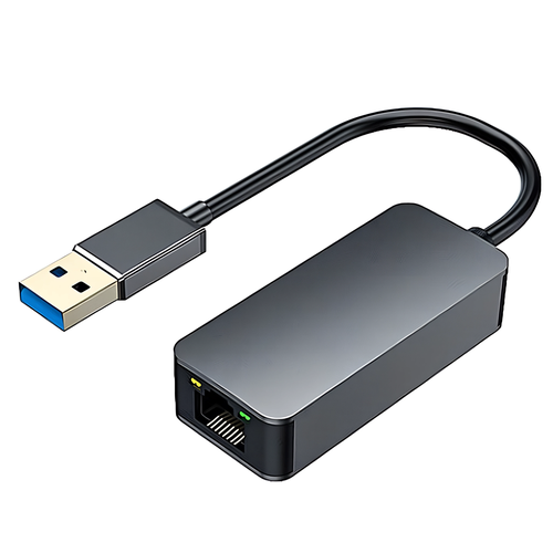 Сетевая карта KS-is, USB 3.0, RJ-45, скорость 2.5Gb/s, серый