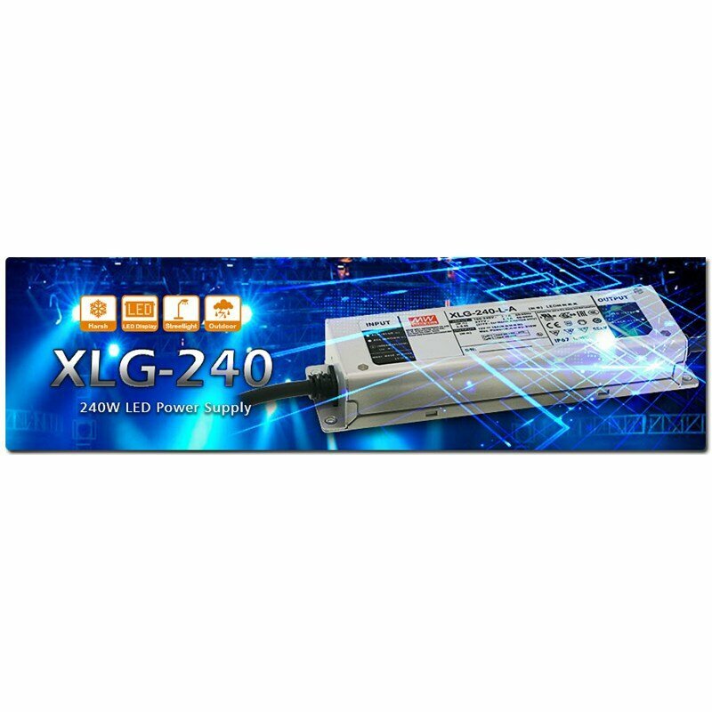 LED-драйвер (0.7-1.05 А, 178-342 В режим пост. мощности) Mean Well XLG-240-L-A, встр. потенциометр — фото 1