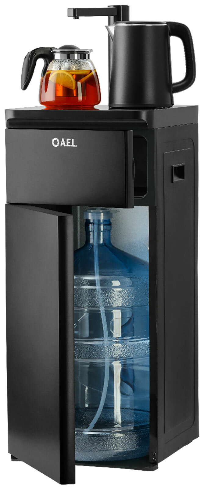 Картинки Кулер с чайным столиком AEL Тиабар LK-AEL-53a black (00460)