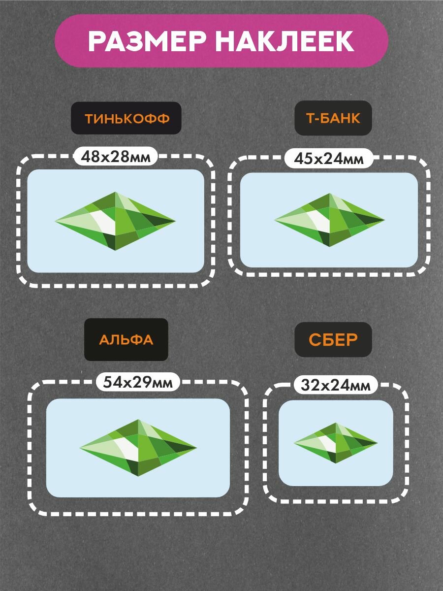 Наклейки на платежные стикеры симс, лого — фото 1