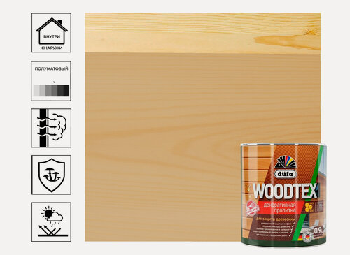 Изображение товара Пропитка Dufa Wood Tex сосна, 0,9 л