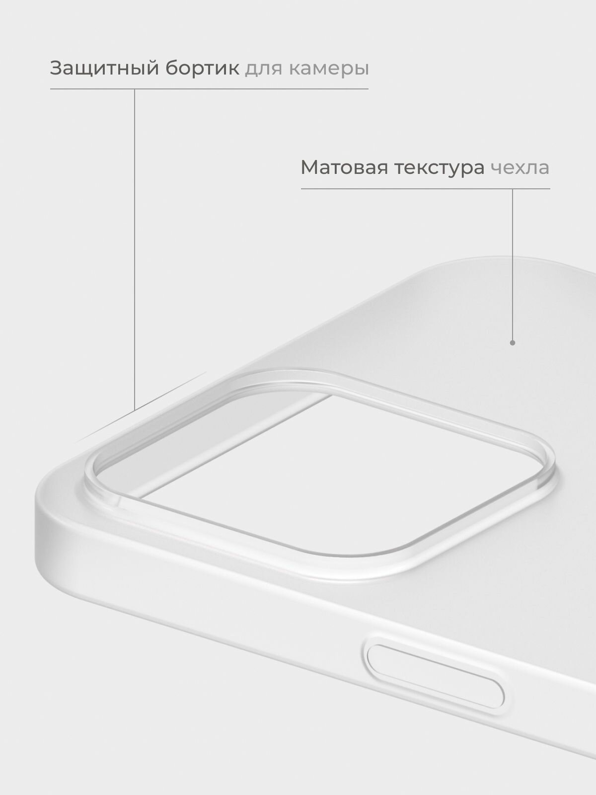 Чехол на Айфон 16 Про Макс / iPhone 16 Pro Max белый, силиконовый, тонкий — фото 1