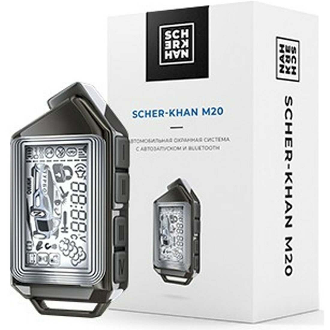 Автосигнализация Scher-khan M20, автозапуск, обратная связь, ЖК-дисплей