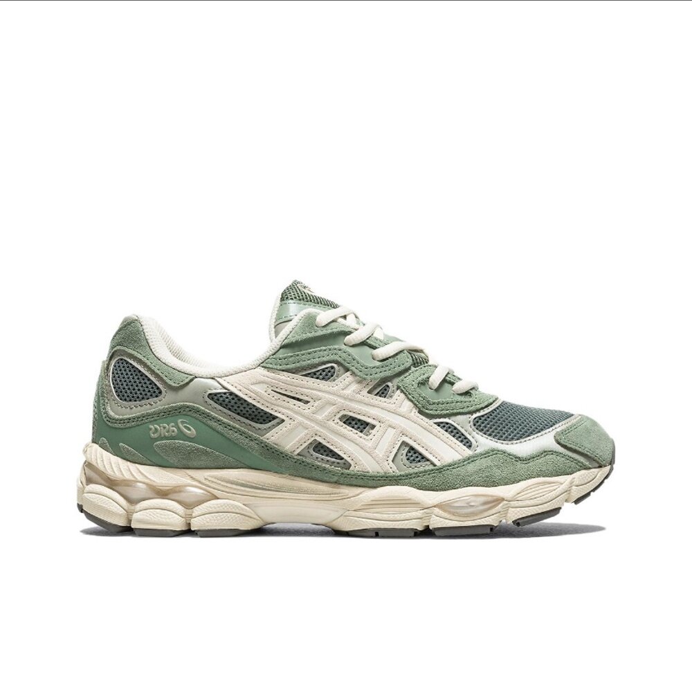 Кроссовки ASICS GEL-NYC, полнота B (US)/ на среднюю стопу, размер EU43.5, зеленый/белый