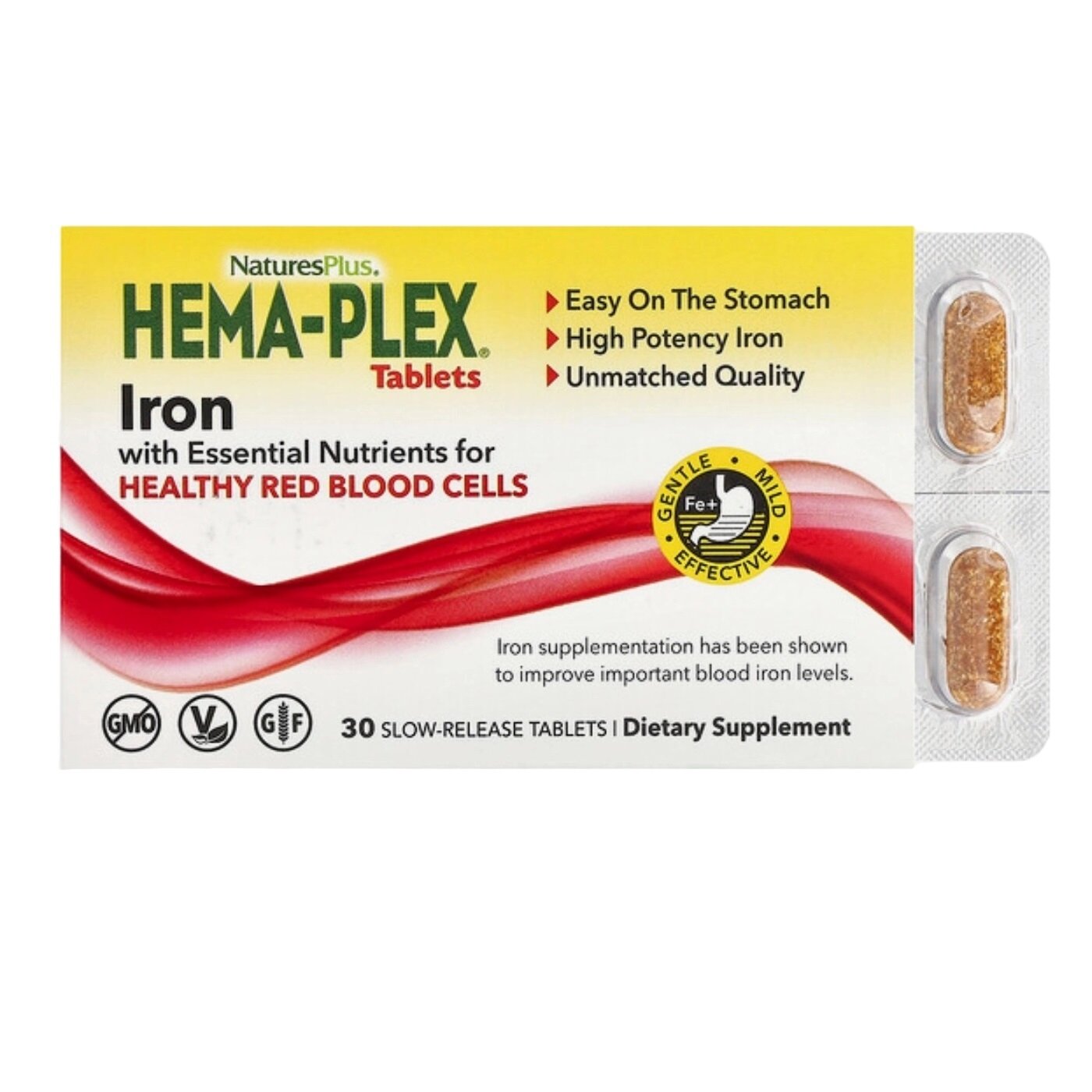 Витаминно-минеральный комплекс Hema-Plex 30 табл (Natures Plus)