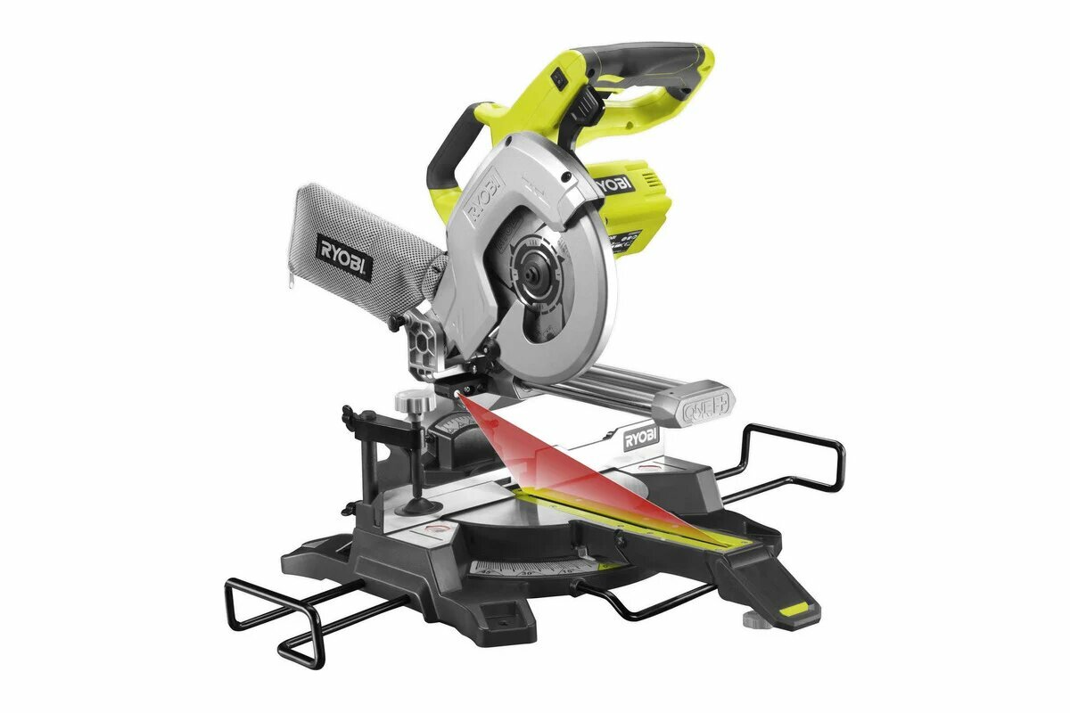 Аккумуляторная торцовочно-усовочная пила Ryobi ONE+ R18MS216-0 5133003597