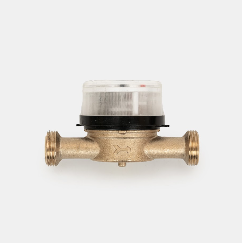 Счетчик для воды универсальный DUX, 15-110+КМЧ-15-ОК меж проверочный интервал 6 лет, установочная длина 110мм — фото 1