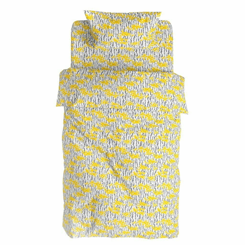 Постельное белье, комплект 1,5 спальный "Дружба", 3 предмета, перкаль 110г/м2, наволочка 50х70см