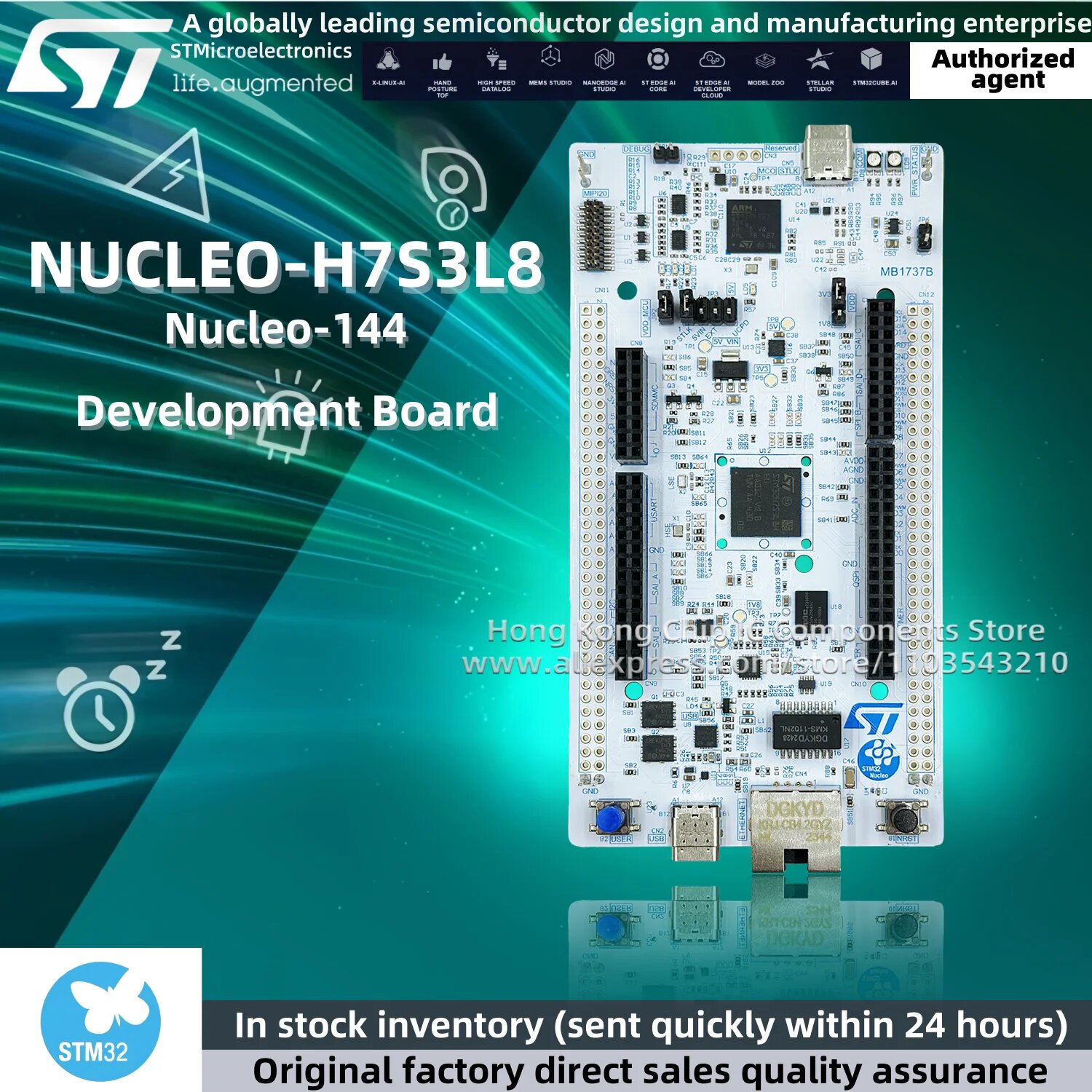 1 шт./лот NUCLEO-H7S3L8 STM32H7S3L8 MCU STM32 Nucleo-144 макетная плата 100% новый оригинал